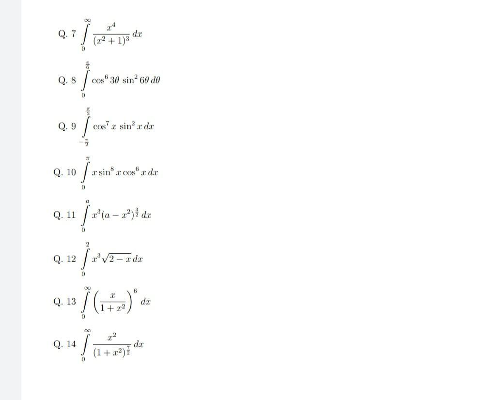 Solved Evaluate the following integrals using Reduction | Chegg.com