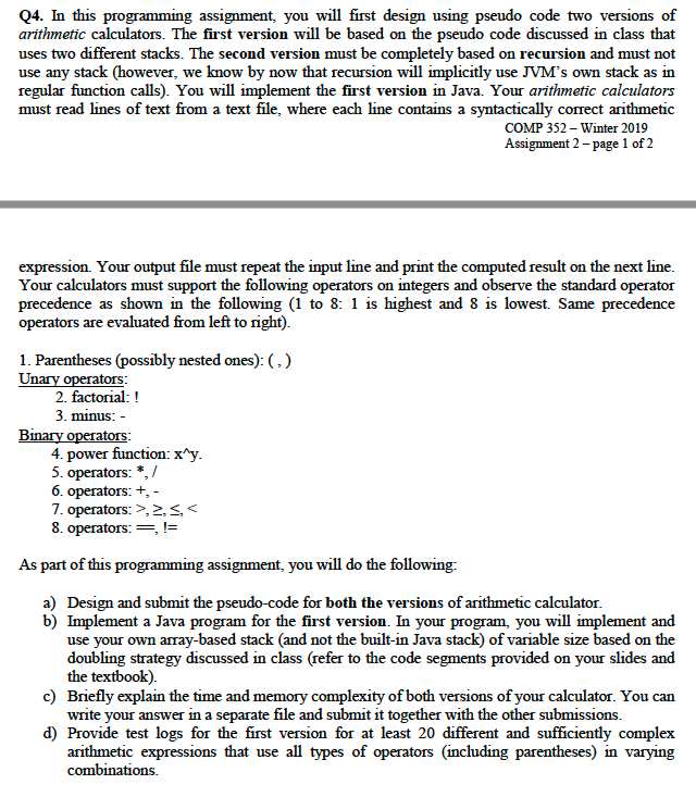 Solved Q4. In this programming assignment, you will first | Chegg.com