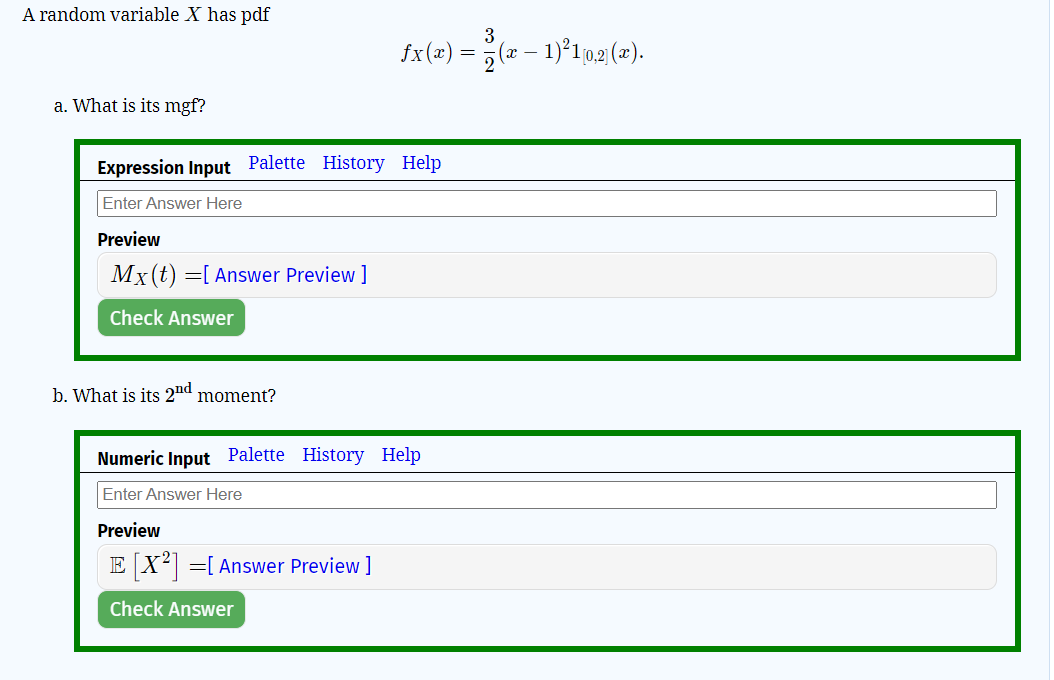 Solved A random variable X has pdf fx(x) = 3 (x - 1)?10,2 | Chegg.com