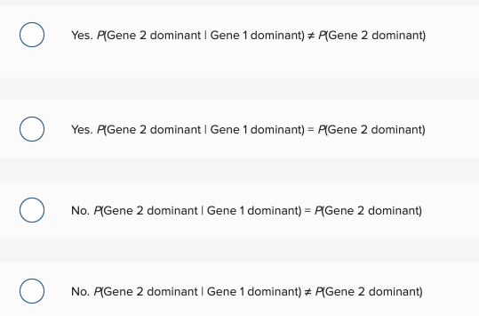 Solved A geneticist is studying two genes. Each gene can be | Chegg.com