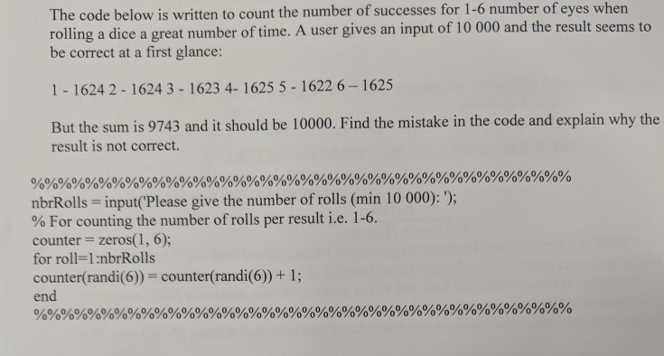 Solved The code below is written to count the number of | Chegg.com