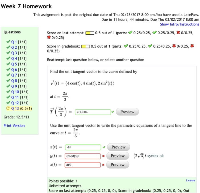 Solved Find the unit tangent vector to the curve defined by | Chegg.com