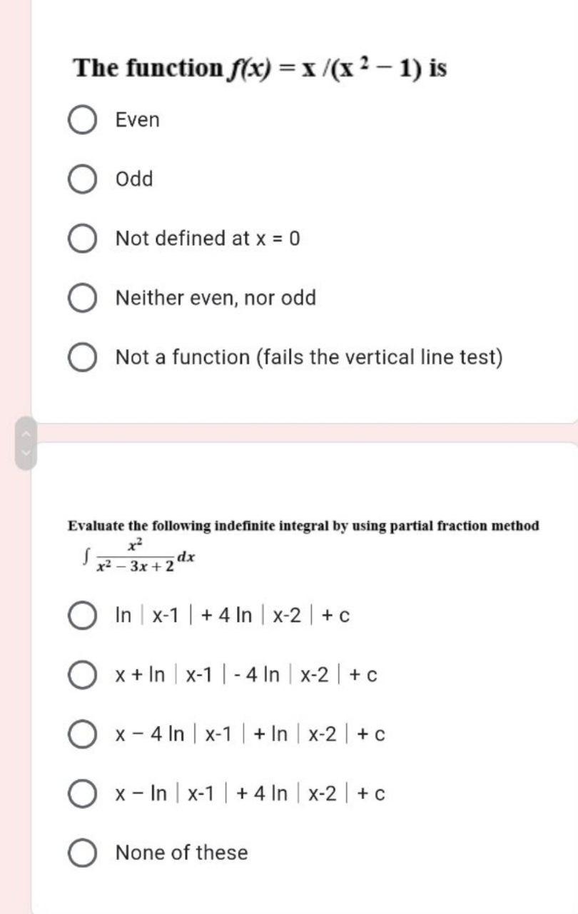 is x 2 2x 1 even or odd