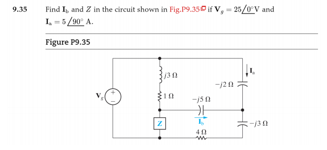 Solved 9.35 Find I, and Z in the circuit shown in Fig.P9.35 | Chegg.com