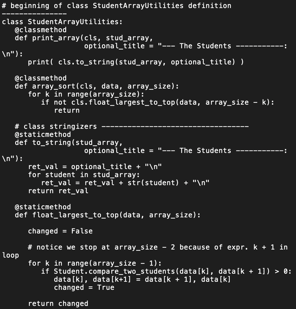 Solved PYTHON Assignment - Changing Sort Keys Thanks a bunch | Chegg.com