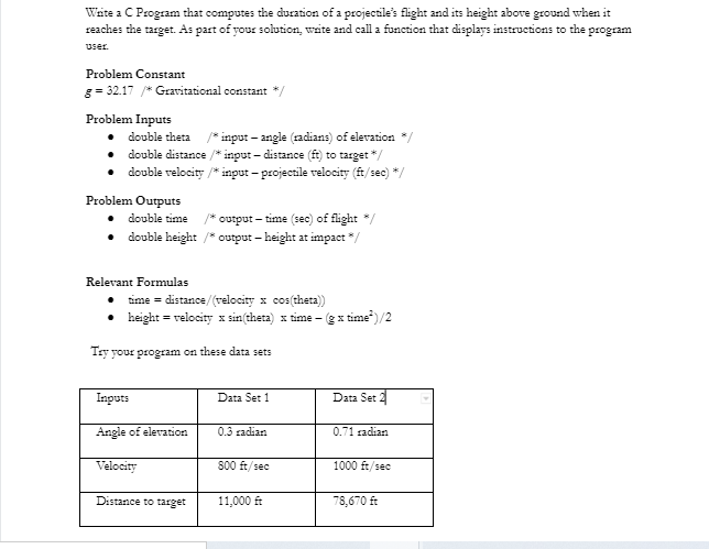 Solved Write a C Program that computes the duration of a | Chegg.com