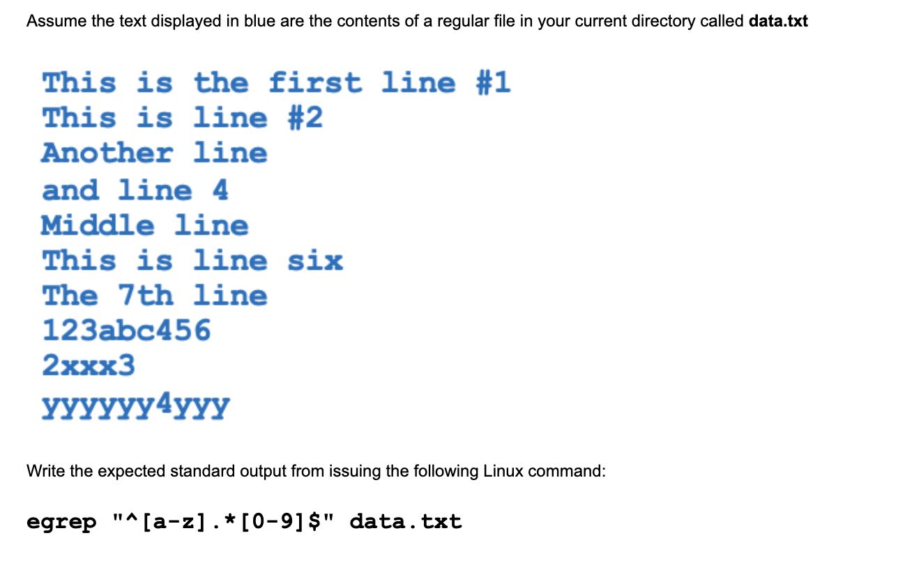 Solved Which Of The Following Linux Commands Will Set Full | Chegg.com