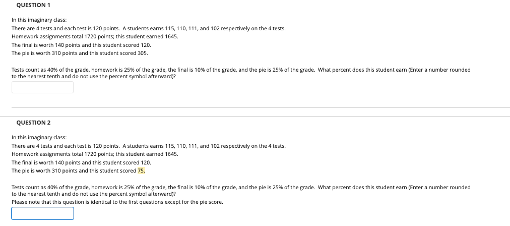 Solved In this imaginary class: There are 4 tests and each | Chegg.com