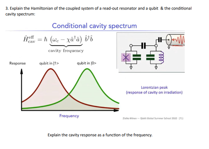 3. Explain the Hamiltonian of the coupled system of a | Chegg.com