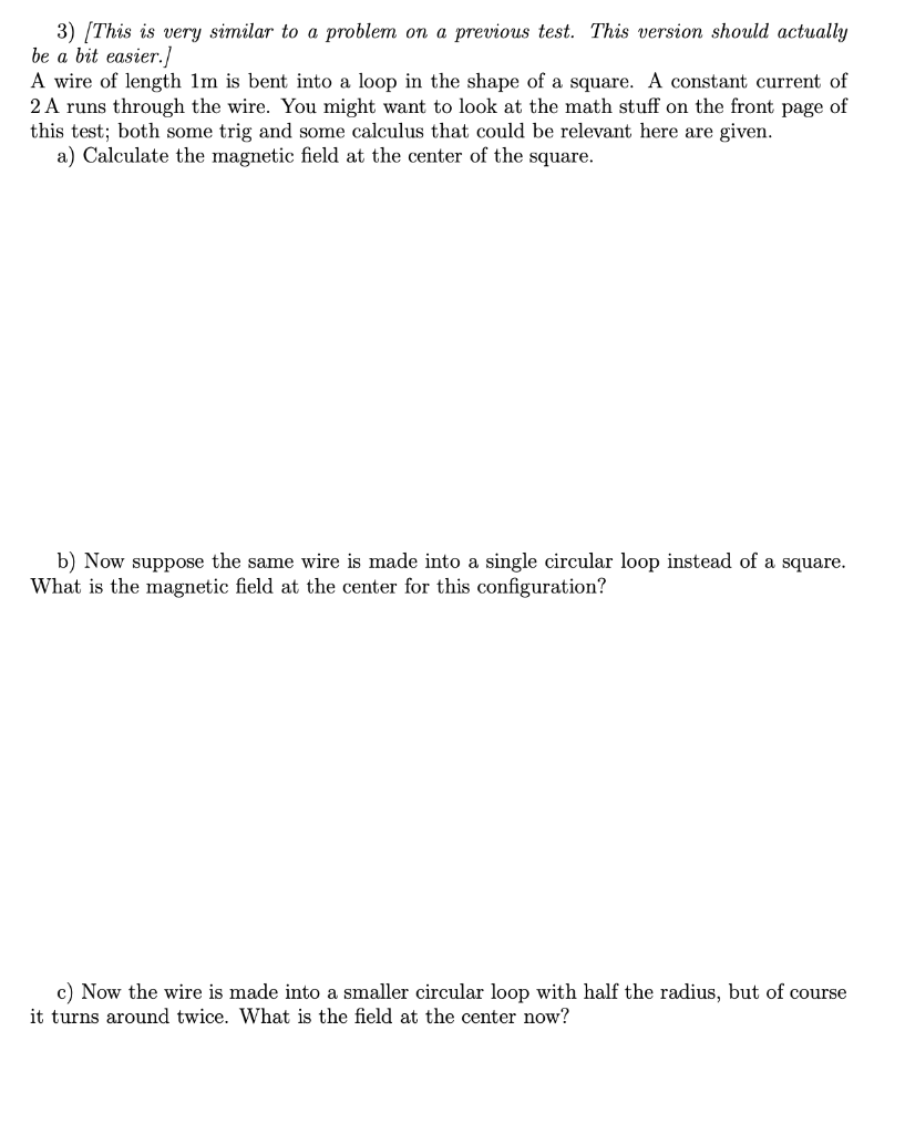Solved 3) (This is very similar to a problem on a previous | Chegg.com