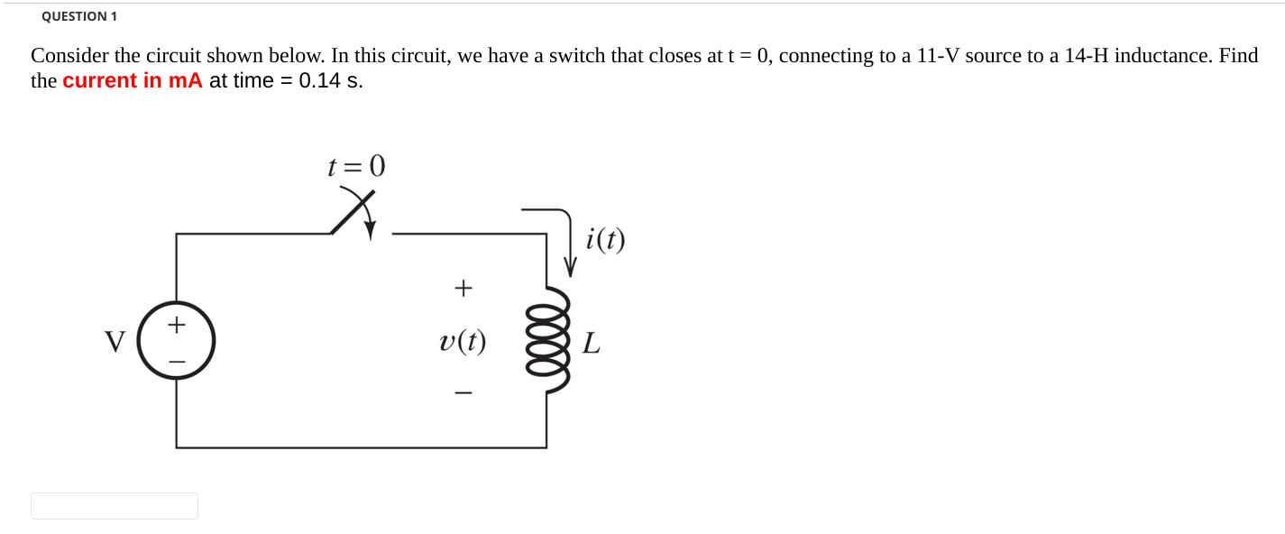 Solved QUESTION 1 Consider The Circuit Shown Below. In This | Chegg.com