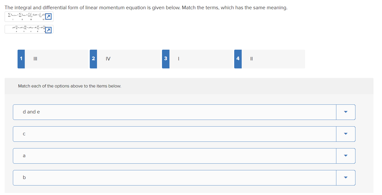 Match each of the options above to the items below. | Chegg.com