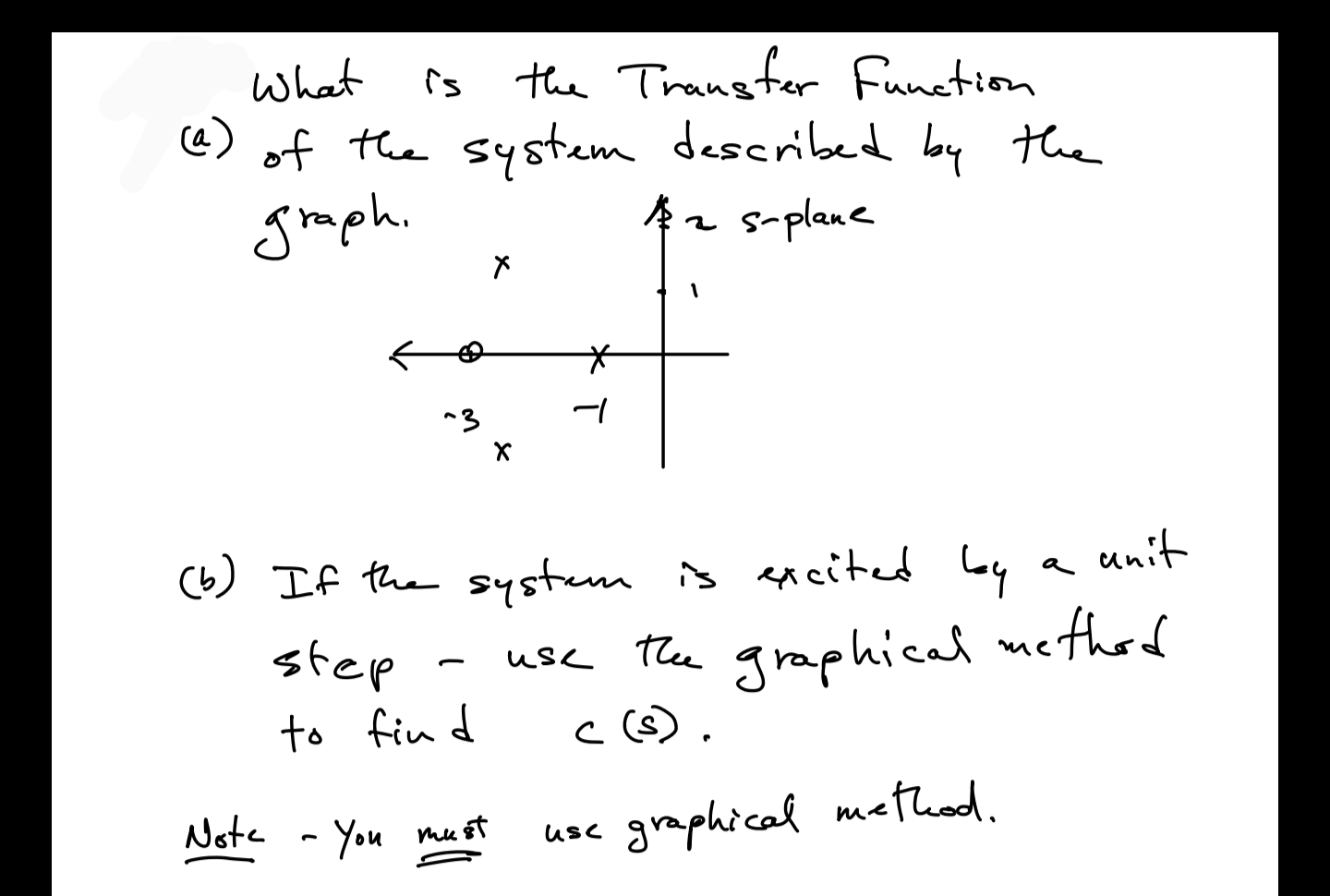 Solved is What the Transfer function (a) of the system | Chegg.com
