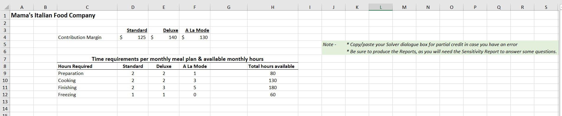 Problem 3. Product Mix Optimization (Linear | Chegg.com