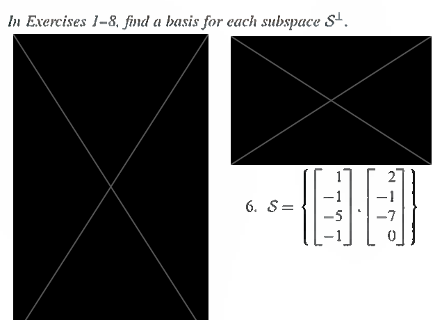 Solved In Exercises 1-8, Find A Basis For Each Subspace S⊥. | Chegg.com