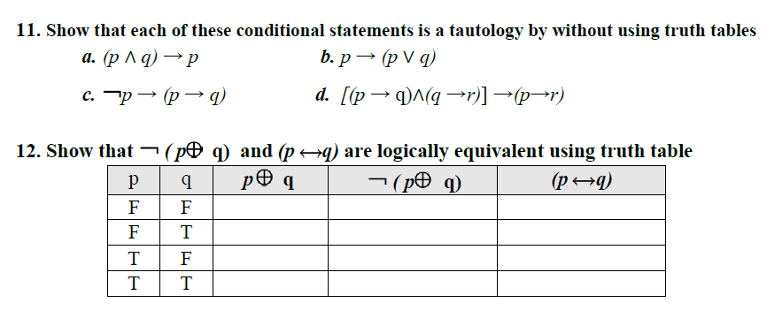 Solved 11. Show that each of these conditional statements is | Chegg.com
