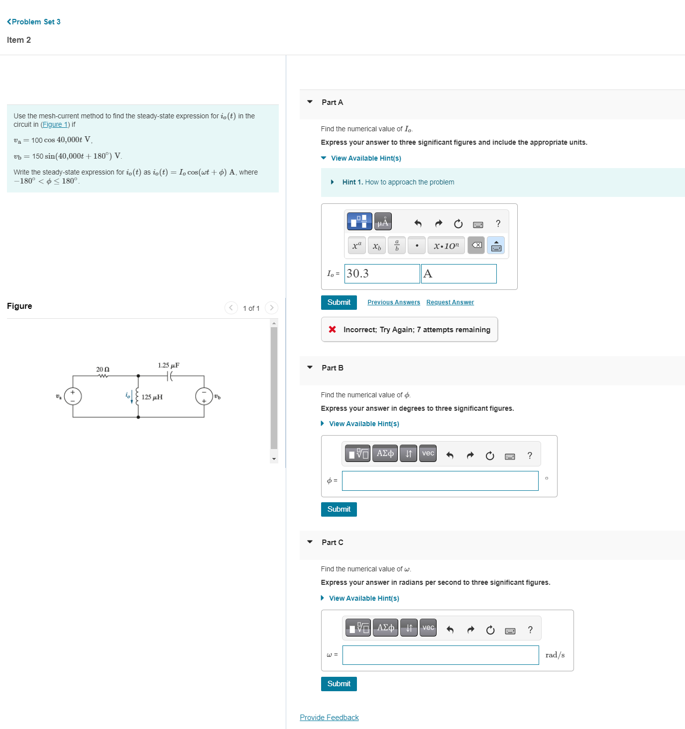 Solved Solve Parts A, ﻿B, ﻿and C | Chegg.com