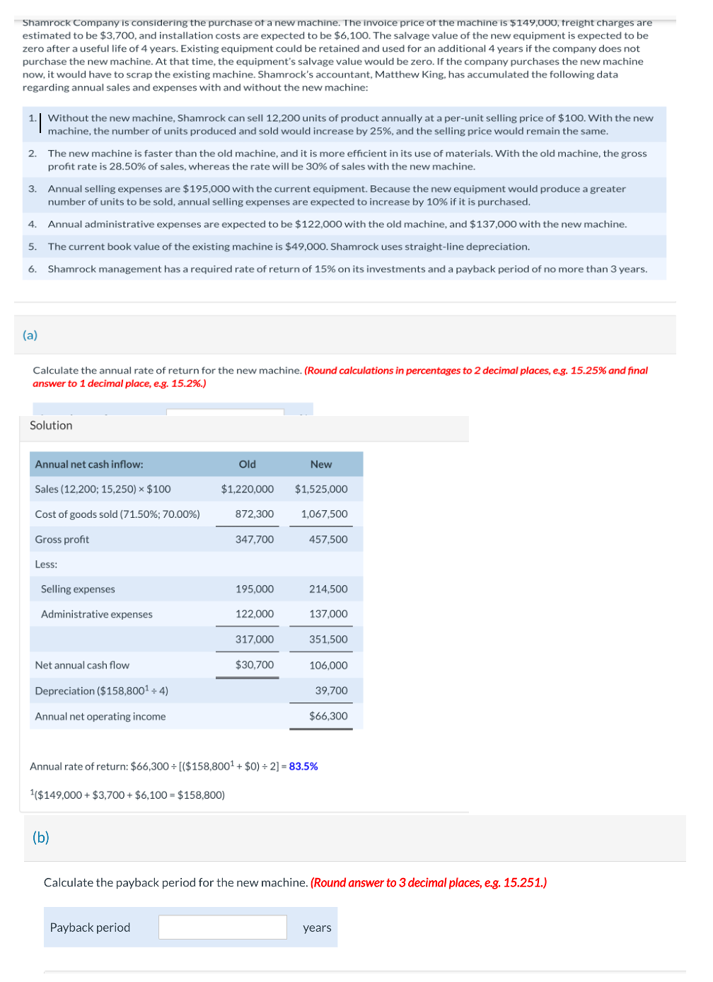 Solved Managerial Accounting: Please Only Answer Part B, | Chegg.com