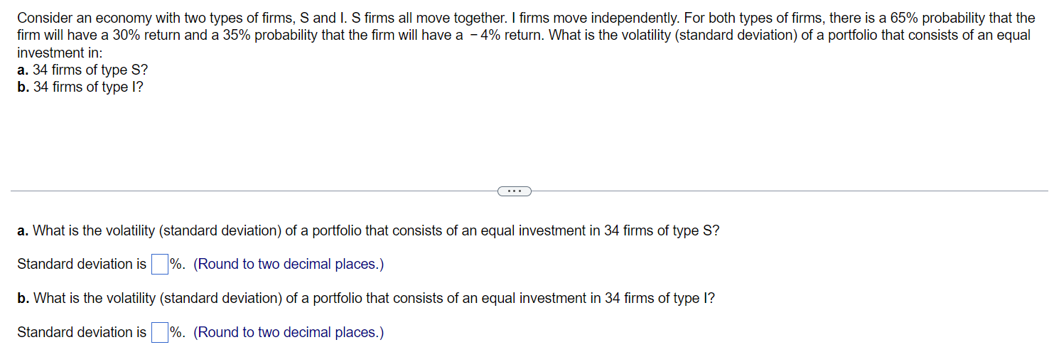 Solved What is the volatility (standard deviation) ﻿of a