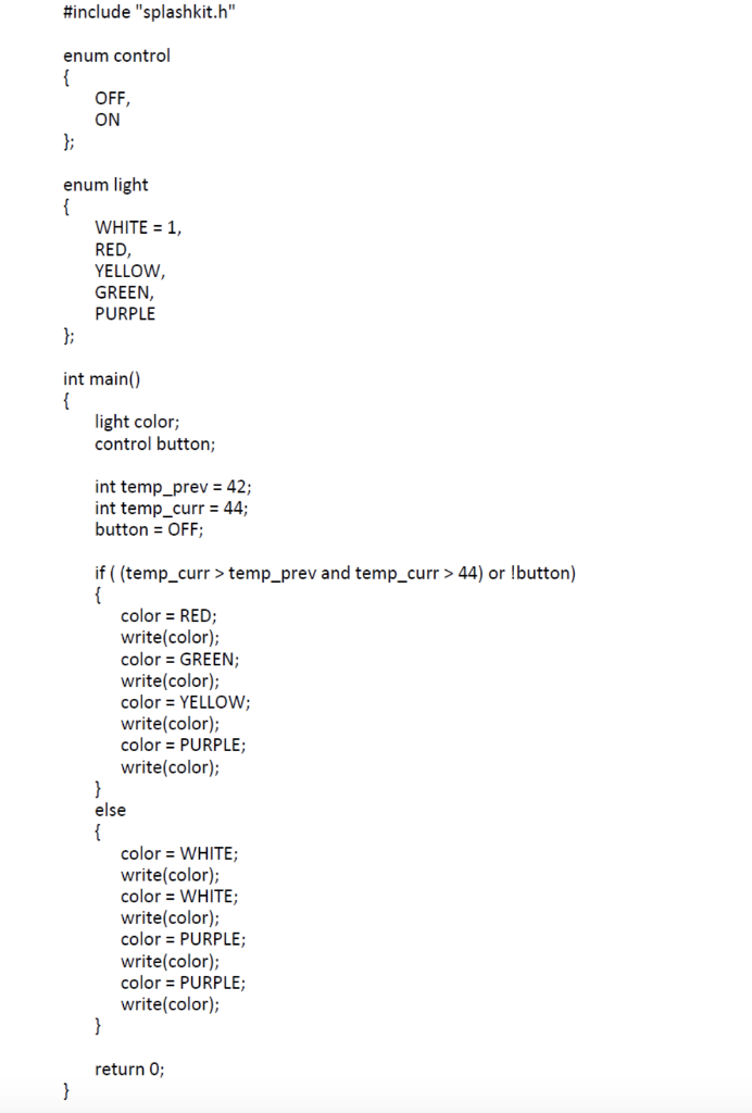 Solved What Will Be The Output To The Terminal When The | Chegg.com