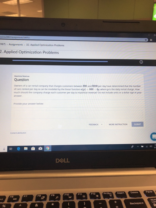 Solved 987) Assignments 32. Applied Optimization Problems 2. | Chegg.com