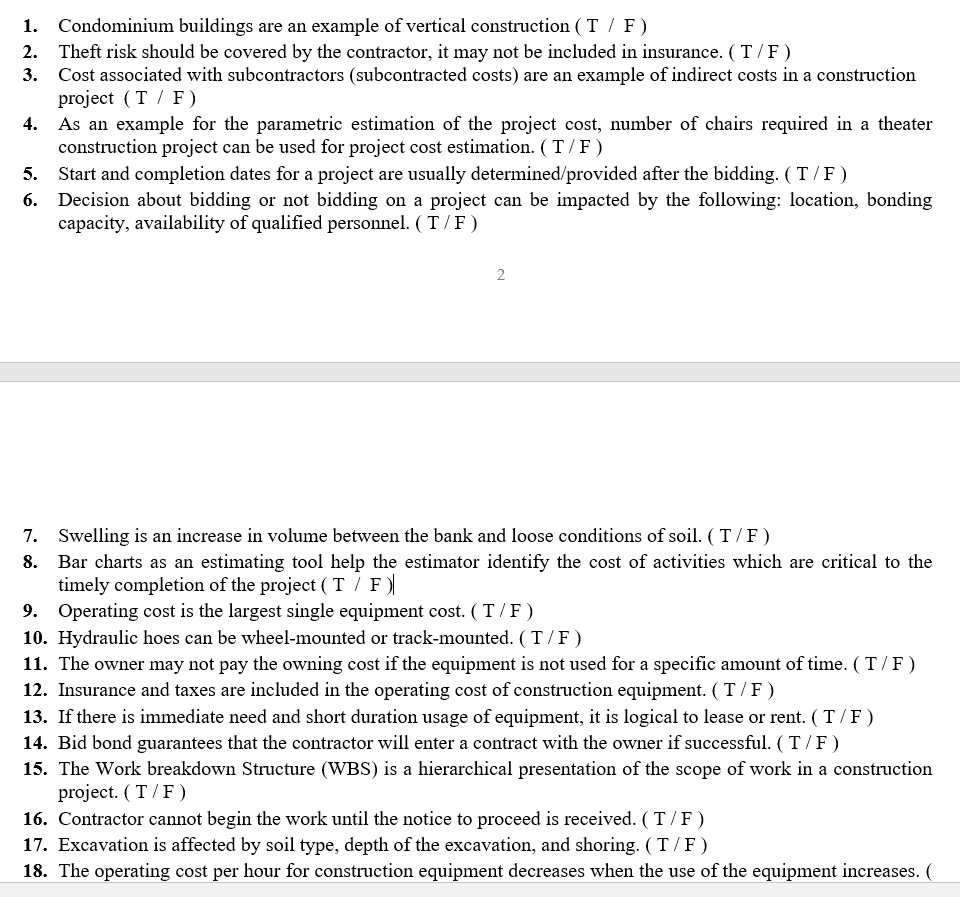 Solved 1. Condominium buildings are an example of vertical | Chegg.com