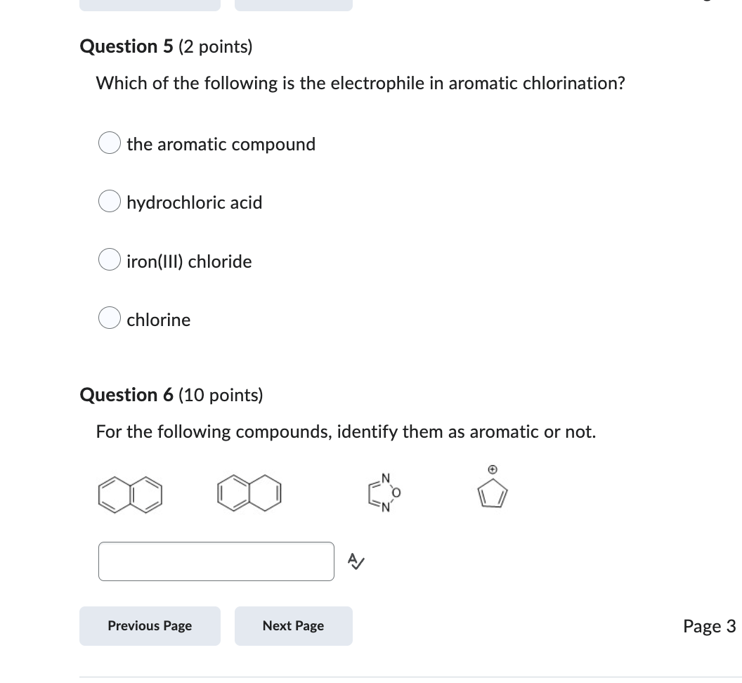 Solved Which of the following is the electrophile in