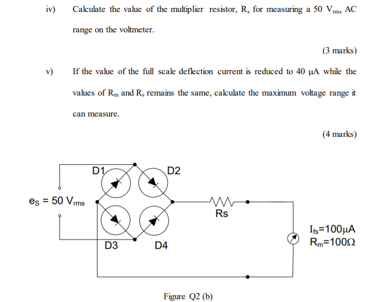 Solved (b) The Circuit Shown In Figure Q2 (b) Is An AC | Chegg.com