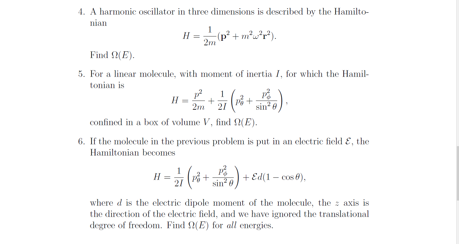 Solved 4. A harmonic oscillator in three dimensions is | Chegg.com