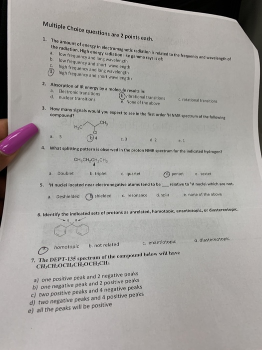Solved Multiple Choice questions are 2 points each. 1. The | Chegg.com