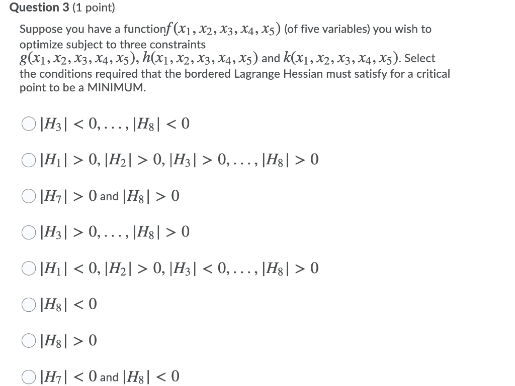 Solved a Question 3 (1 point) Suppose you have a functionf | Chegg.com