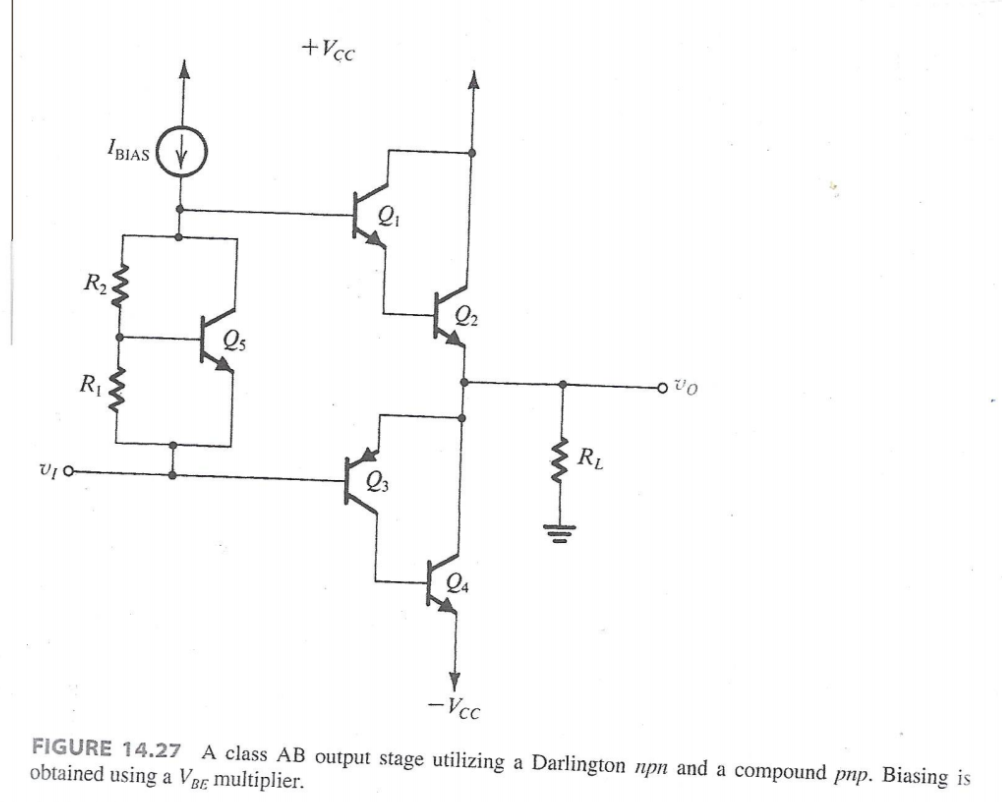 Solved D**14.39 Consider the compoundtransistor class AB