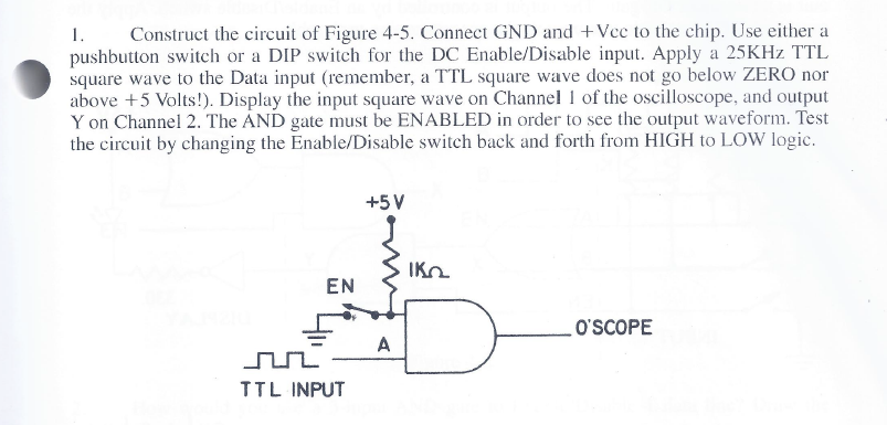 Solved 1. Construct the circuit of Figure 4-5. Connect GND | Chegg.com