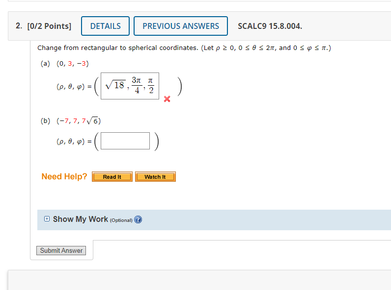 Solved 2. [0/2 Points) DETAILS PREVIOUS ANSWERS SCALC9 | Chegg.com