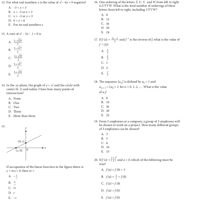 Solved 12 For What Real Numbers X Is The Value Of X 6x Chegg Com