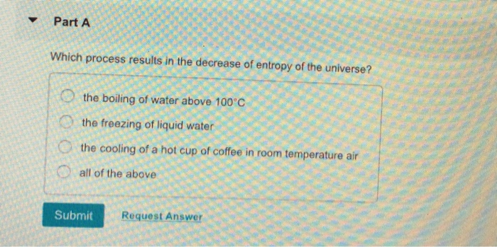 Solved Part A Which process results in the decrease of | Chegg.com