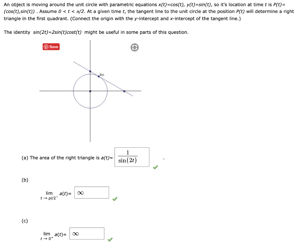 Solved An object is moving around the unit circle with | Chegg.com