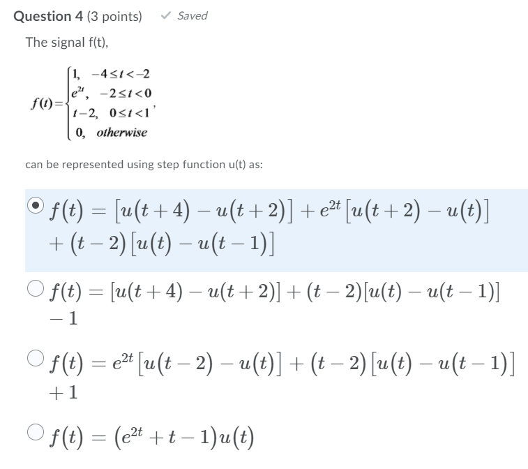 Solved Question 3 (3 points) In following systems, which one | Chegg.com