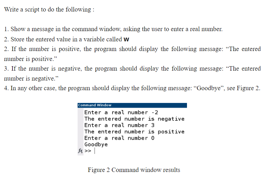 Solved Write a script to do the following: 1. Show a message | Chegg.com