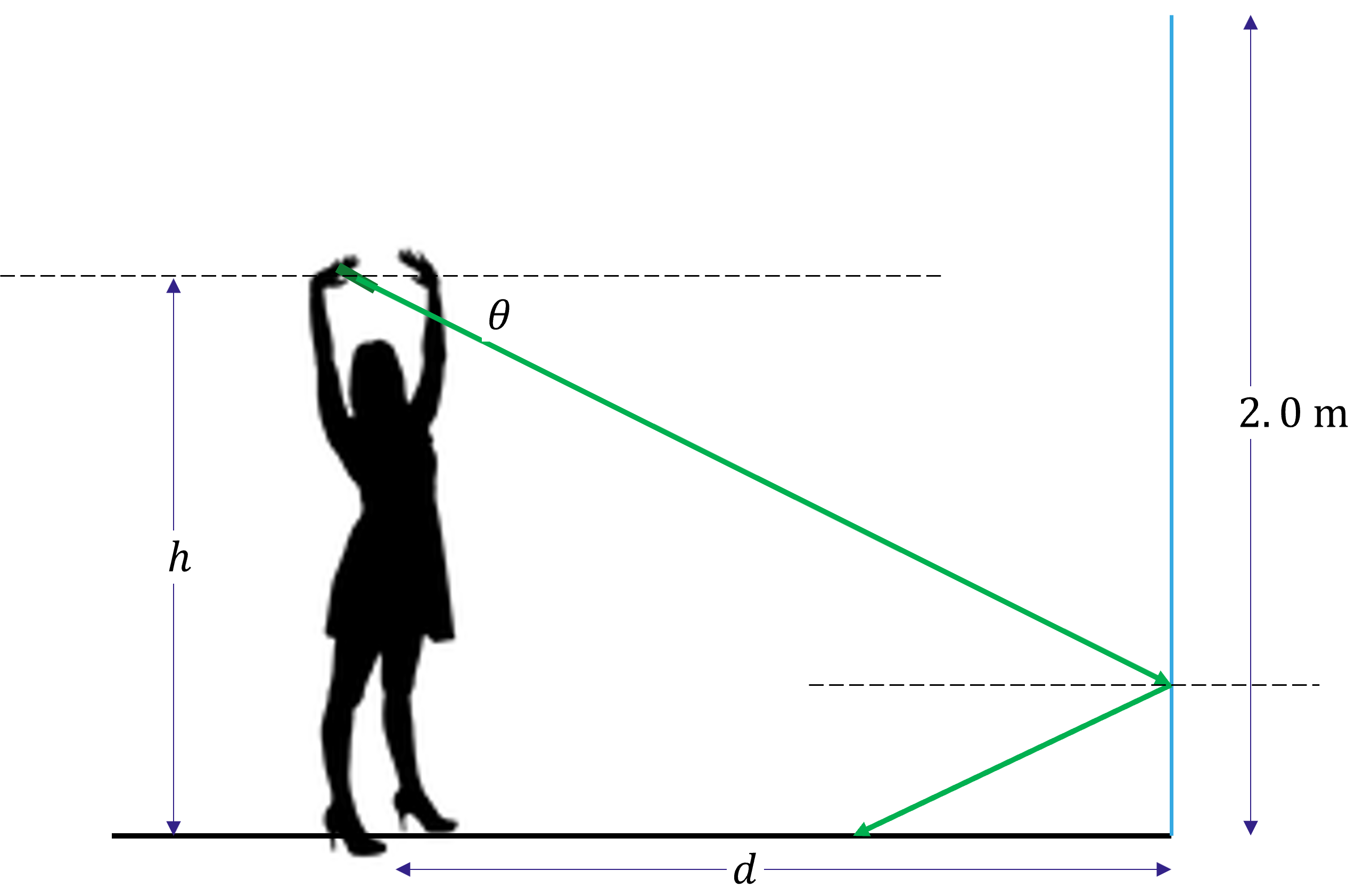 Solved A full length mirror is 2.0 tall, with its bottom