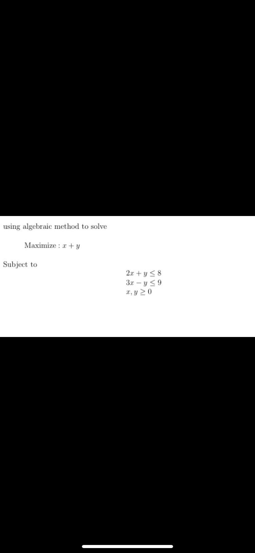 solved-using-algebraic-method-to-solve-maximize-2-y-chegg