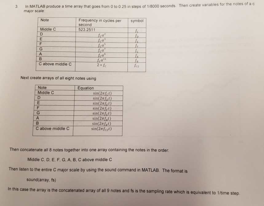 Solved 3. In MATLAB produce a time array that goes from 0 to | Chegg.com