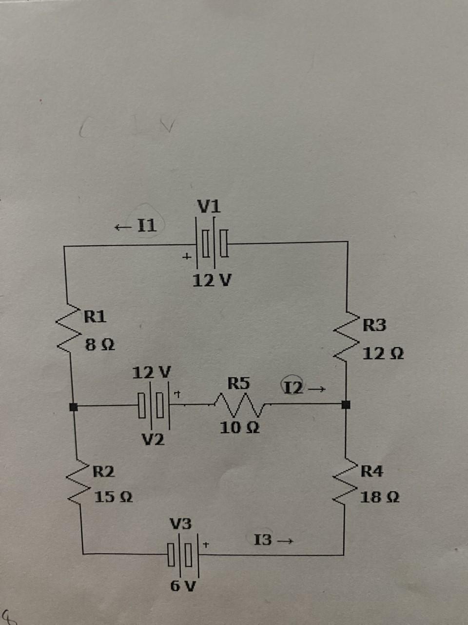 Solved Determine the currents I1, I2, and I3 in the figure | Chegg.com