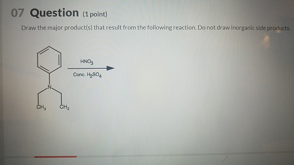 Solved 07 Question (1 point) Draw the major product(s) that