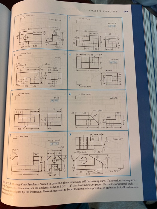 exercise 6.8 missing view problems. can you draw the | Chegg.com