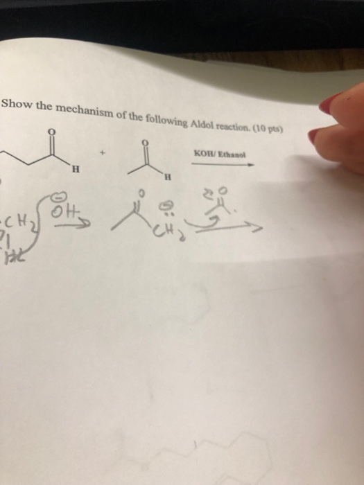 Solved Show the mechanism of the following Aldol | Chegg.com