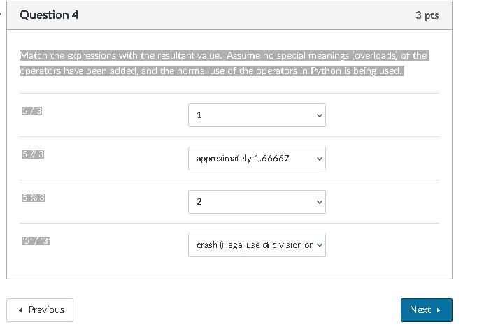 Solved Please answer with python choose the correct answers | Chegg.com