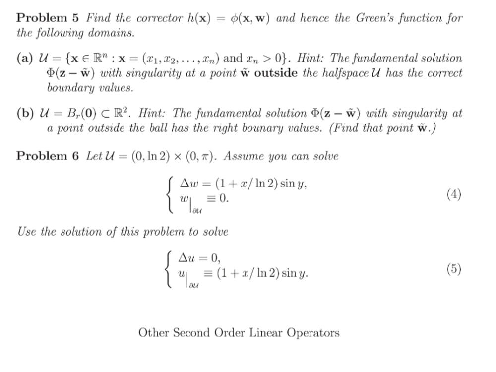 Solved Problem 5 Find The Corrector H X X W And Henc Chegg Com