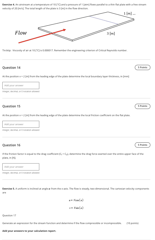 Solved Exercise 4. An ﻿airstream at ﻿a temperature of 10[°C] | Chegg.com