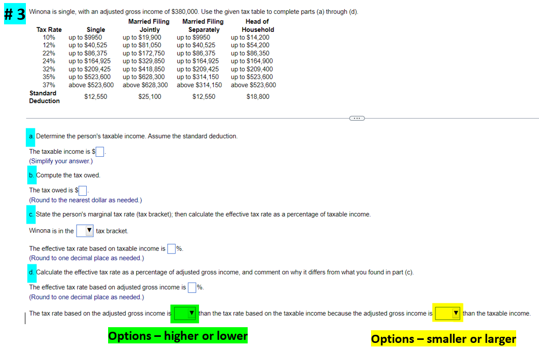 Solved Determine The Person's Taxable Income. Assume The | Chegg.com